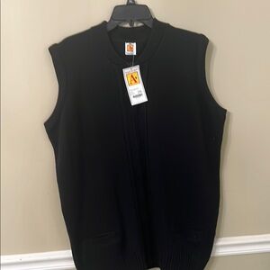 Black Sleeveless Vest, NWT